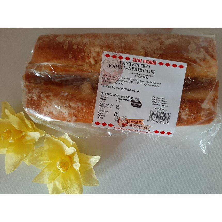 Rahka-aprikoositäytepitko